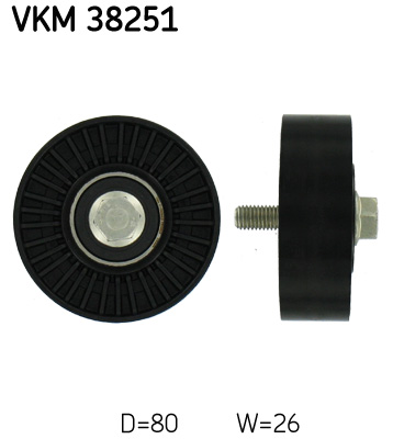 Galoppino/Guidacinghia, Cinghia Poly-V - VKM 38251 SKF